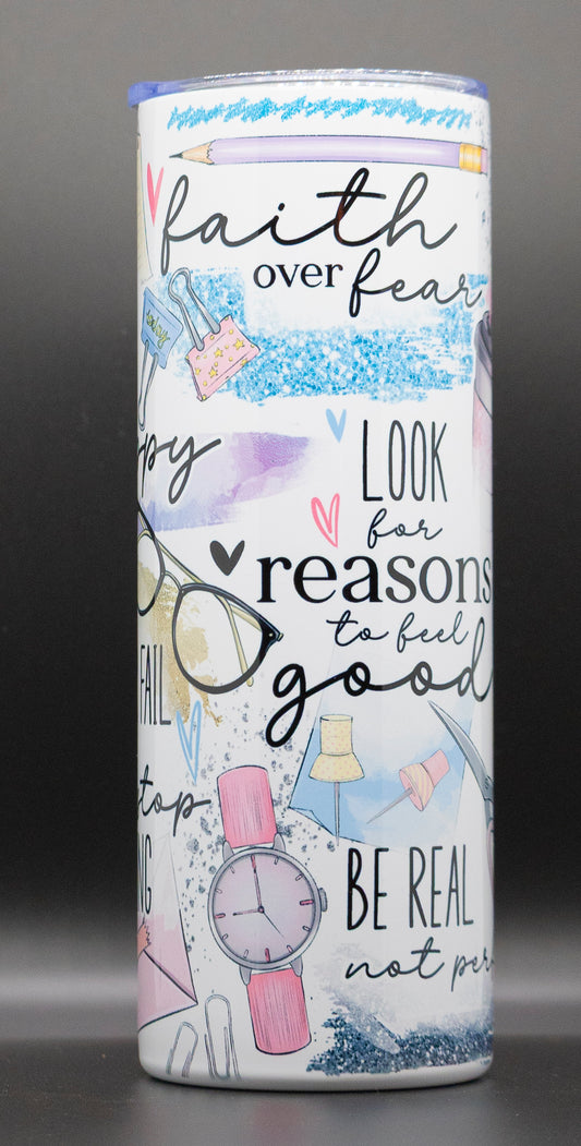Faith Over Fear Tumbler